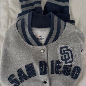 vintage san diego embellished jacket 💗